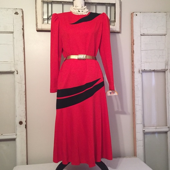 Vintage Dresses & Skirts - NWT Vintage Leslie Fay Dress